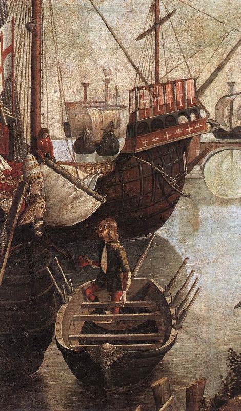 CARPACCIO, Vittore The Arrival of the Pilgrims in Cologne (detail) China oil painting art